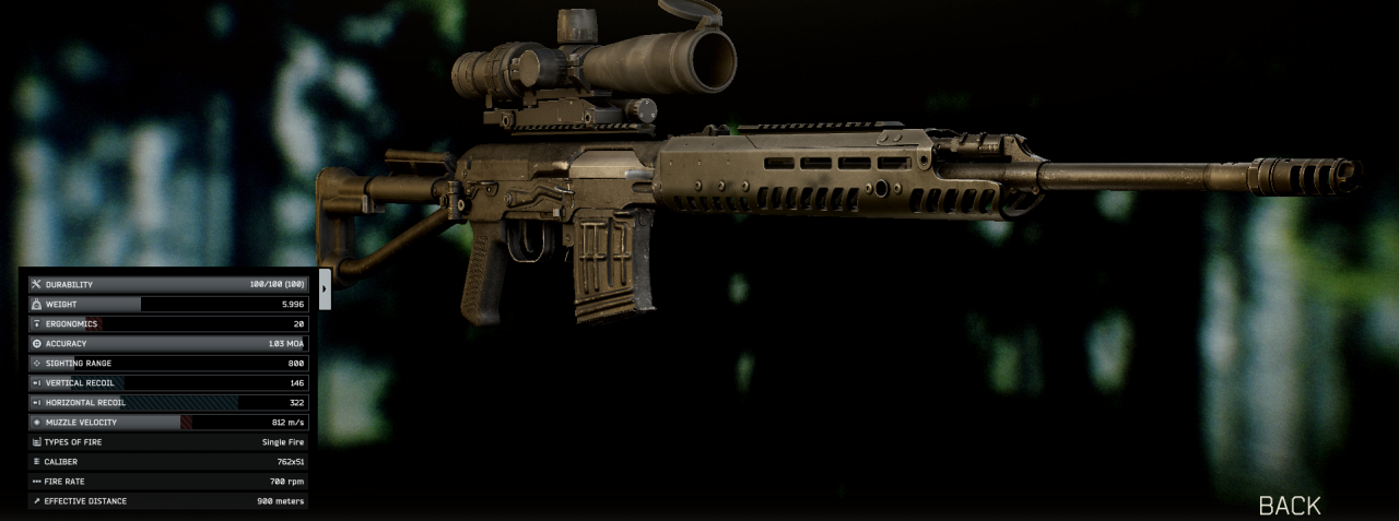 SVDS 7.62x54R sniper rifle - The Official Escape from Tarkov Wiki