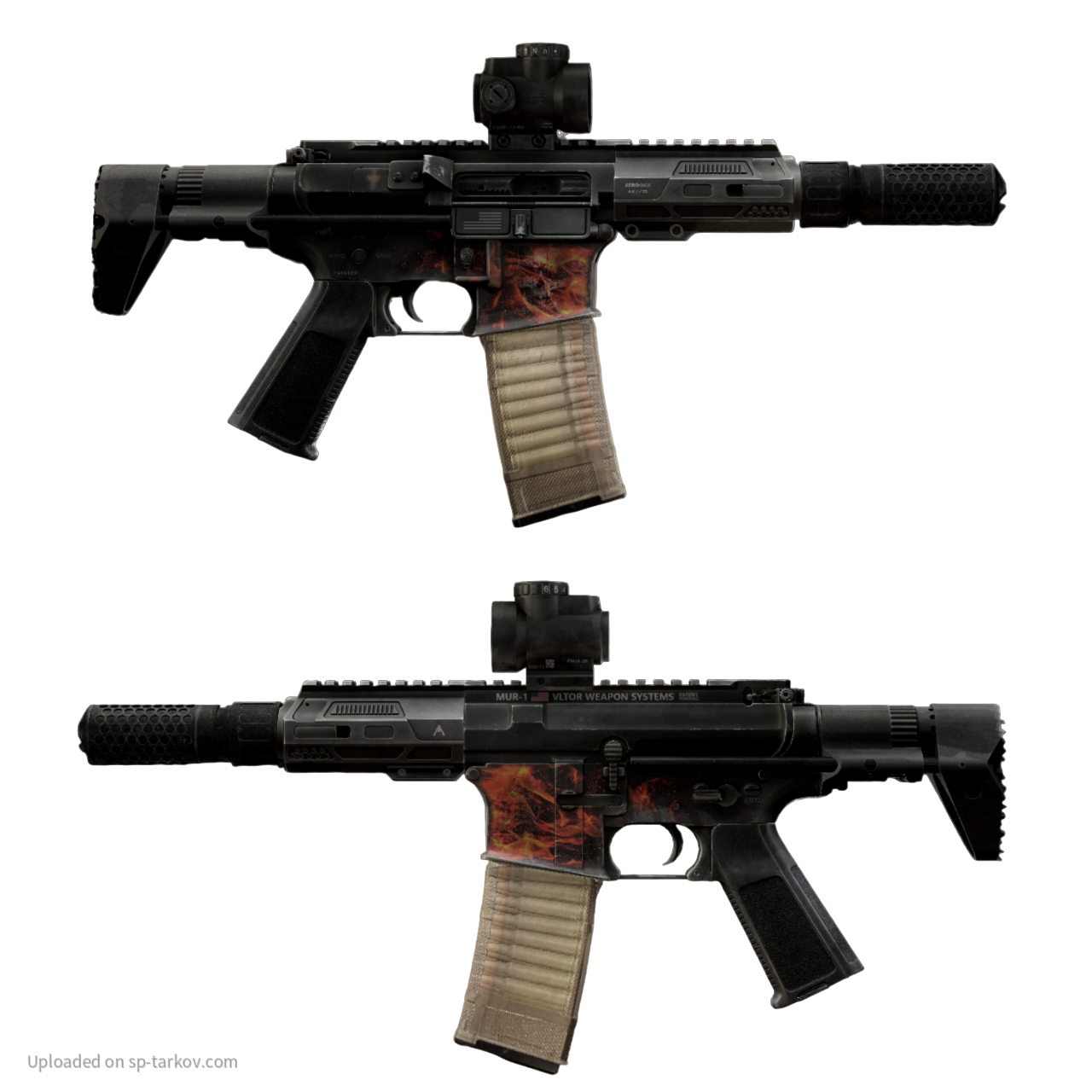 AR-15 Pistol "Flames" (Civiciam)