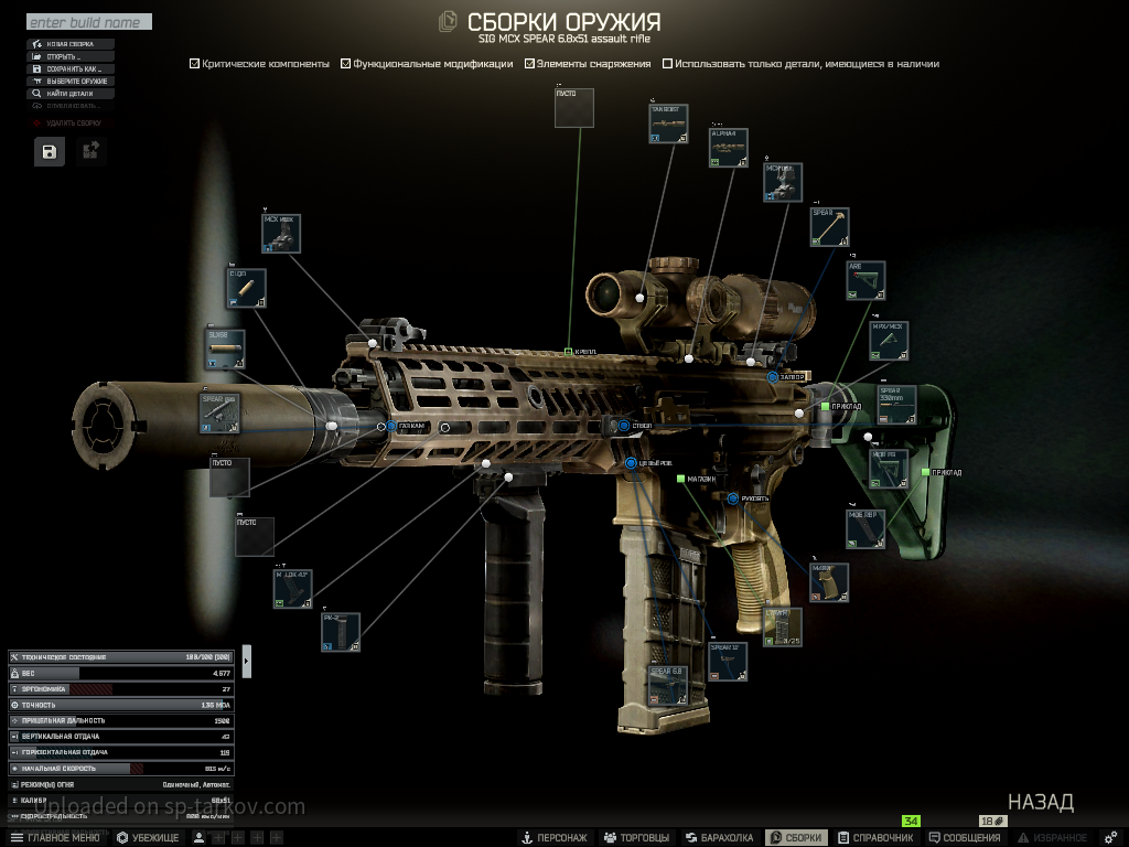 Spear 6.8 With minimal recoil build