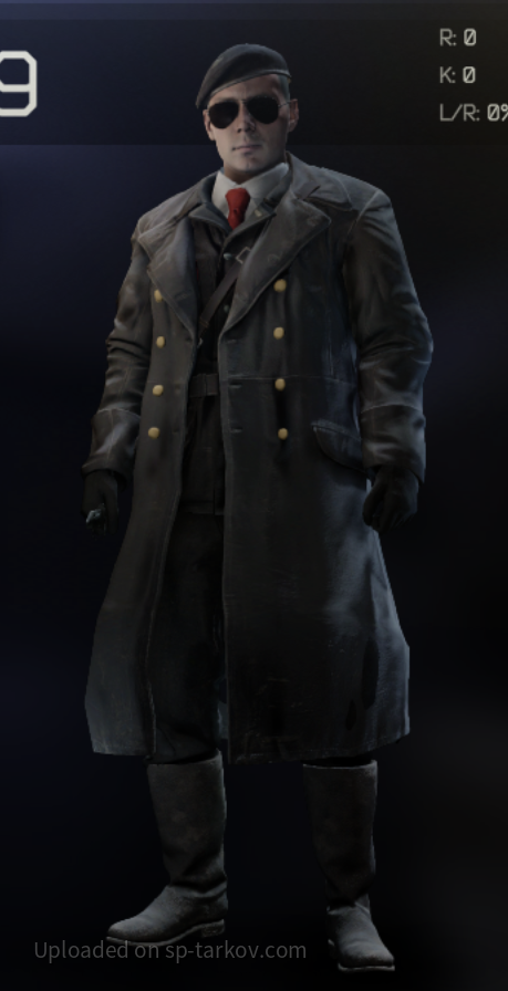 Black Officer Coat