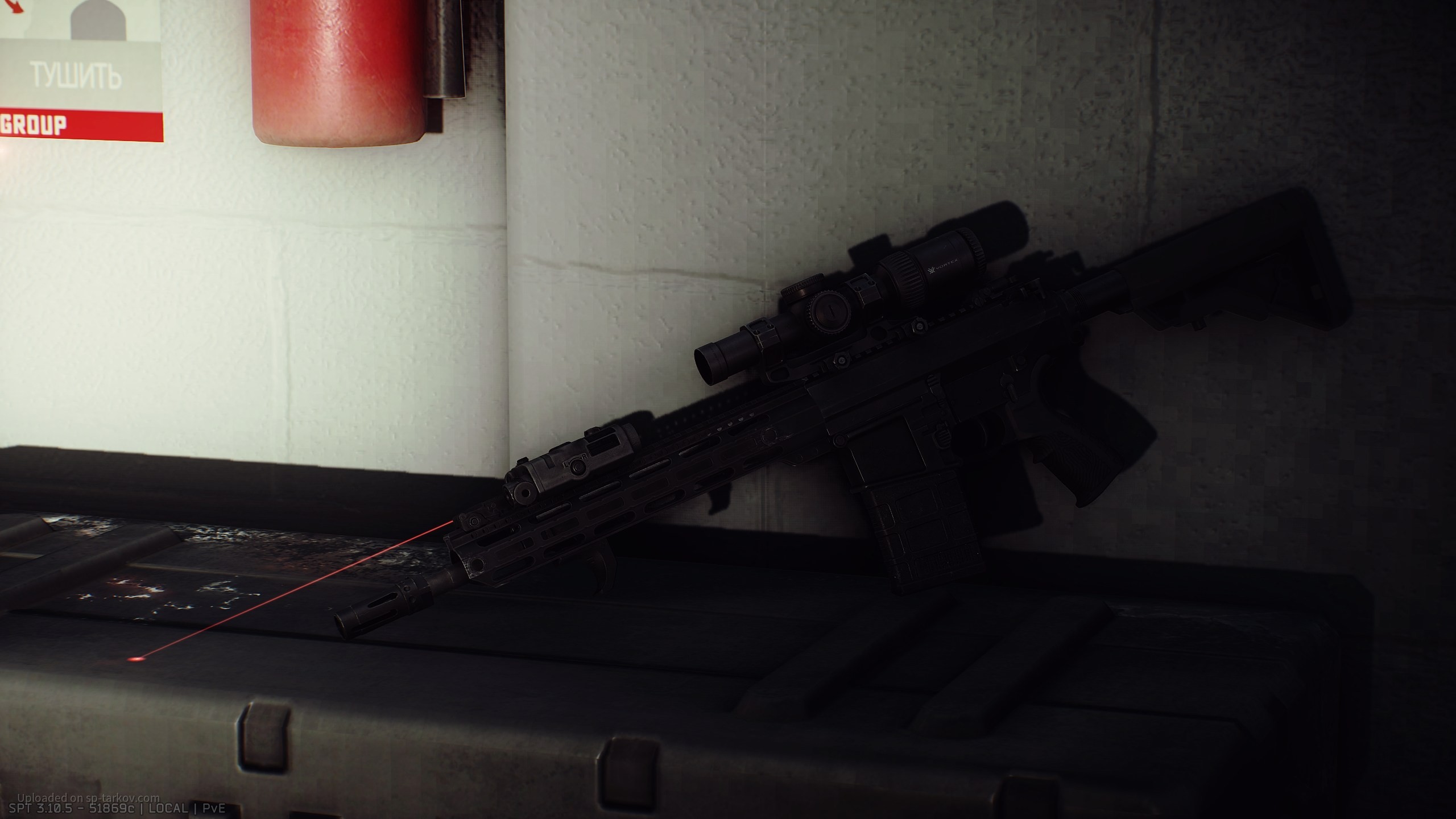 [RAW] KA SR-25 standing & resting on a weapon box