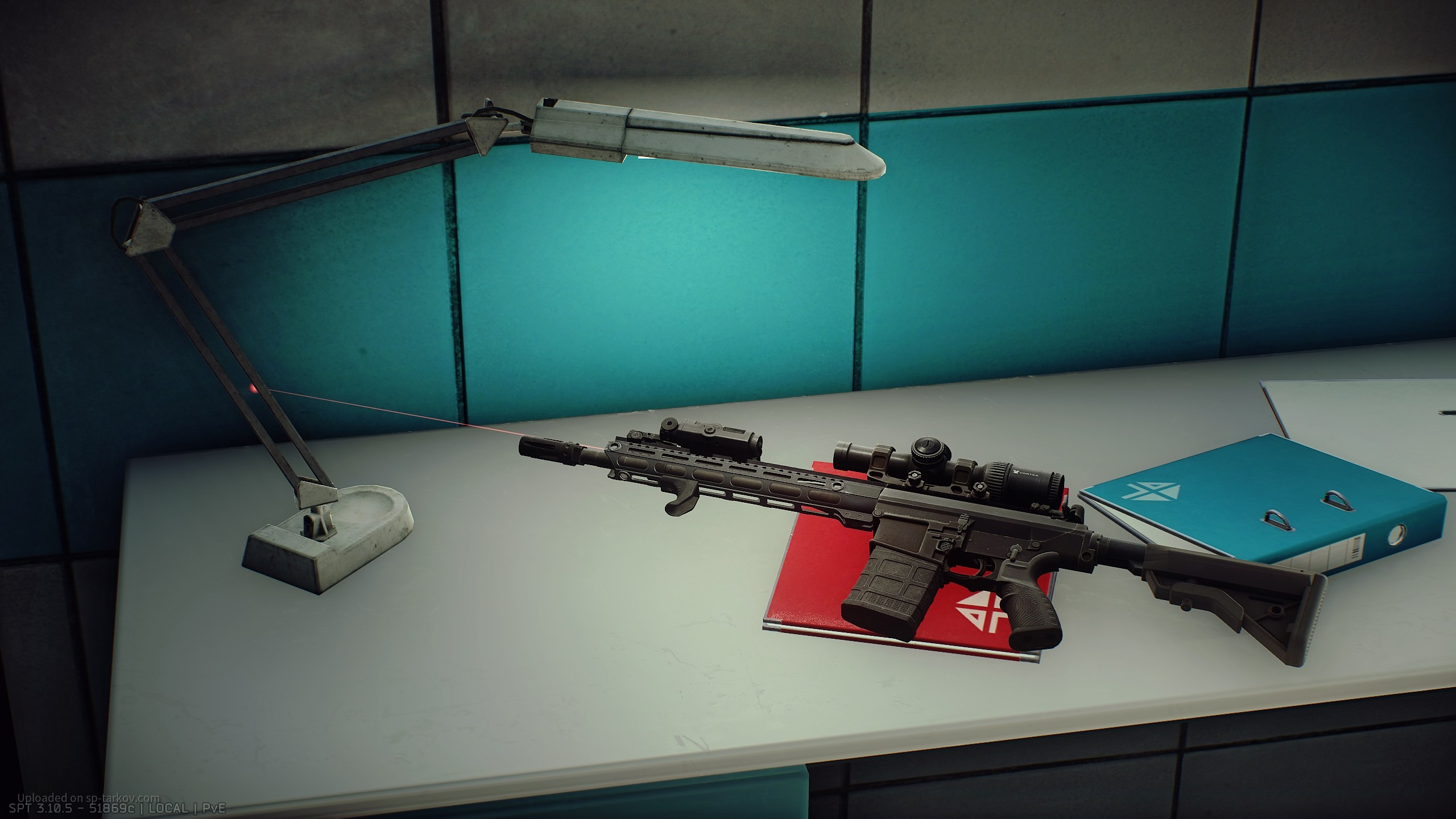 [RAW] KA SR-25 laying on a Laboratory desk