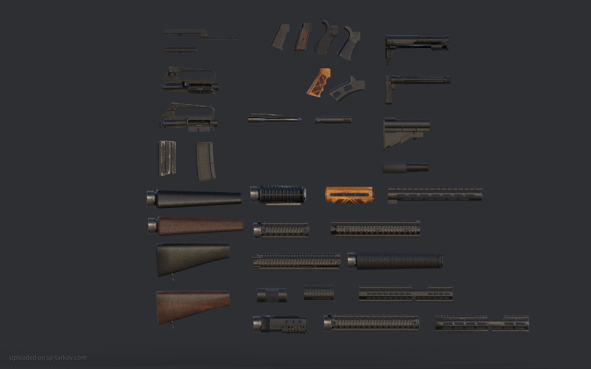Echoes of Tarkov - M16 Parts Texturing