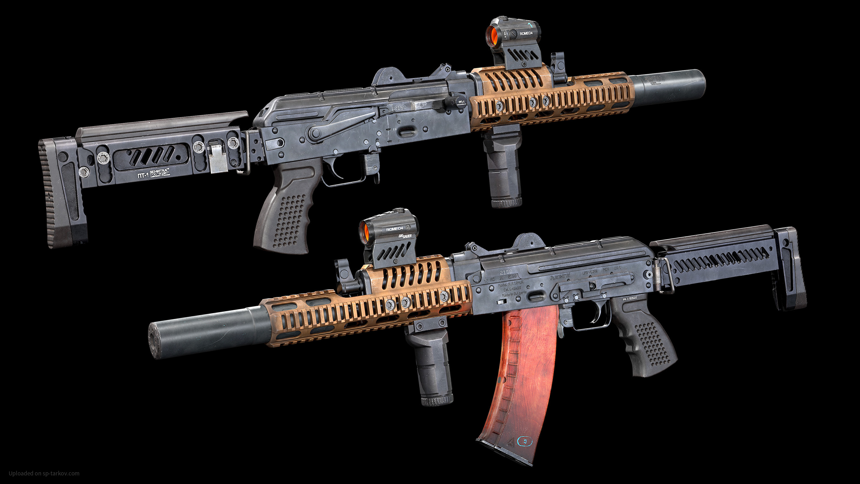 AK74U Zentico from Artstation Tarkov inspired