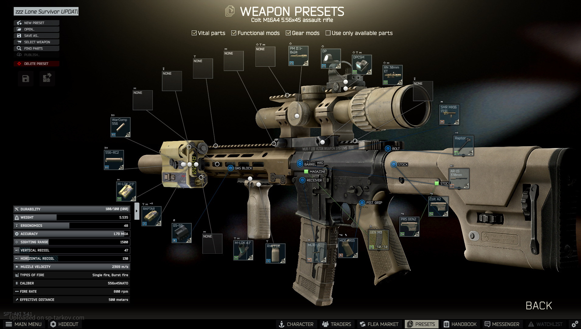 Lone Survivor Axelson Rifle UPDATED