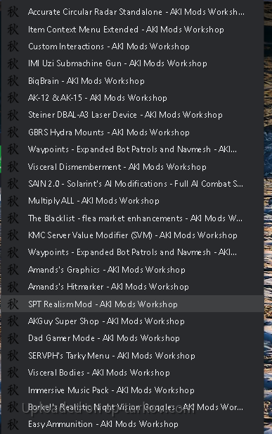 MODSLIST