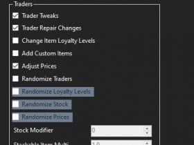 Realism 3.5.7 modpack trader settings